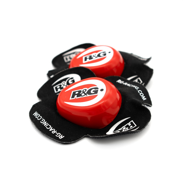 R&G Standard Profile Aero Knee Sliders (Pair) Orange
